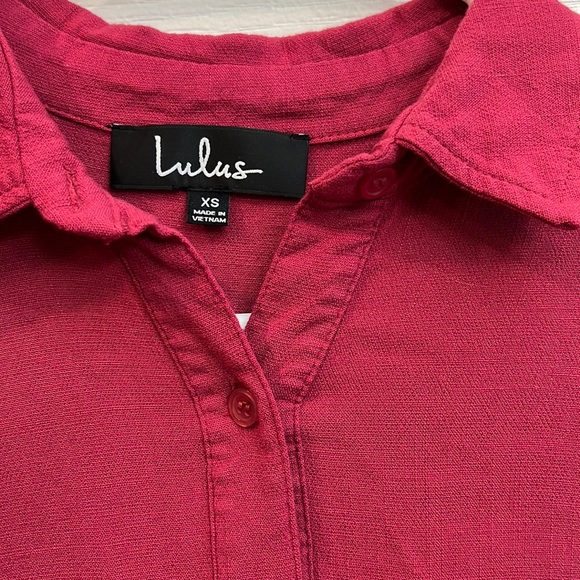 LuLus Pink Colored neck mini dress - Picture 2 of 2